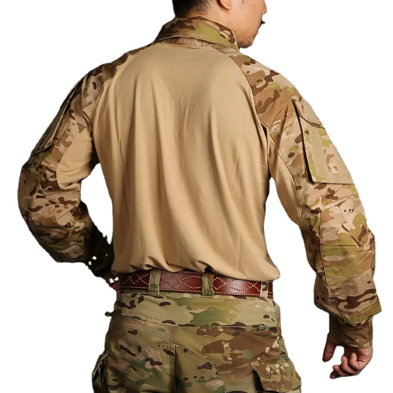 Emersongear 긴 소매 위장 전술 의류 흡수 땀 군사 미국 육군 유니폼 전술 경찰