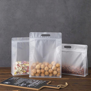 Sac à double fermeture éclair transparent givré Fournisseurs Pochette en plastique PET pour bonbons Café Snack Emballage alimentaire pour nouilles Sucre - Product Image 4