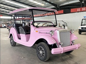 Buggy personalizado de alta calidad, autobús turístico, 2 + 1 filas, coche eléctrico vintage, precio de descuento, carrito de golf Retro <span class=keywords><strong>Para</strong></span> Boda a la venta - Product Image 4