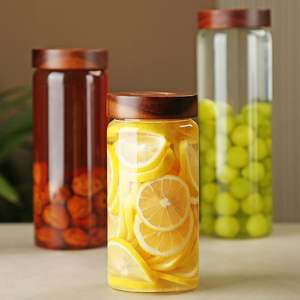 YOLOWE HOME Bocal en verre Fido pour choucroute <span class=keywords><strong>maison</strong></span> Bocal à cornichons en verre à large bouche avec joint hermétique Bocal en verre <span class=keywords><strong>cornichon</strong></span> fait <span class=keywords><strong>maison</strong></span> - Product Image 1