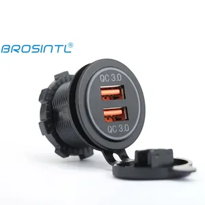 BROSINTL BC019KB Sạc Nhanh Cổng Kép QC3.0 Ổ Cắm Sạc USB