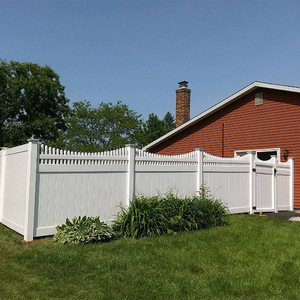 Paneles de valla de privacidad de plástico vinilo PVC de 6 pies al por mayor para jardines y patios Fácil instalación riel de bajo mantenimiento para patios - Product Image 6