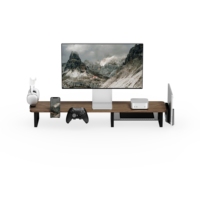 Support d'Écran Rehausseur en Bois pour Ordinateur, Bureau ou Manette de Jeu