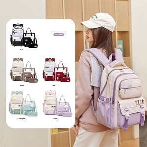 Zaino Impermeabile di Grande Capacità per Studentesse, Alla Moda in Poliestere Oxford per Viaggi e Scuola Media - Product Image 1