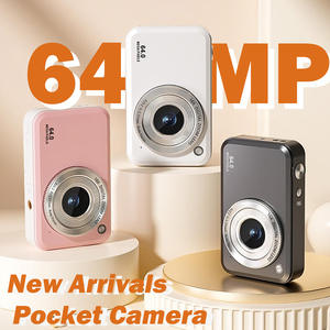 กล้องเด็ก Retro Compact 64MP 4K กล้องคู่หน้า/หลัง หน้าจอ 2.8 นิ้ว หน่วยความจำ 256G ตรวจจับใบหน้า สำหรับ Vlogging กล้องดิจิตอลราคาประหยัด - Product Image 4