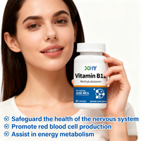 Compléments alimentaires en capsules de vitamine B12 complexe pour soutenir le système immunitaire, 2000 mcg de vitamine B12 par capsule