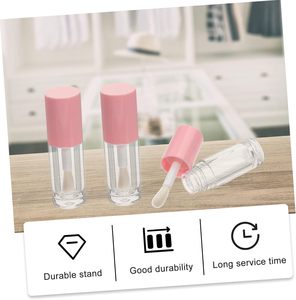 Portable Empty ABS <b>Lip</b> <b>Gloss</b> Tube 4ml Screw Cap with Screen Printing Custom Logo Cosmetic <b>Packaging</b> with <b>Box</b> - Product Image 2