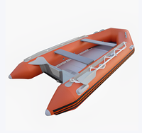 13ft 4m 6 personnes 1.2mm PVC personnalisé OEM aluminium bateau de pêche de plaisance bateau de pêche gonflable bateau de sport Yacht de sport