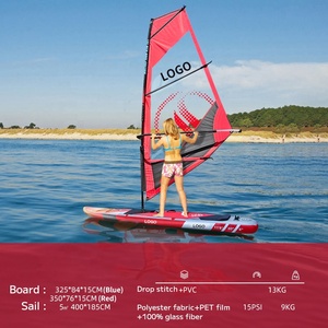 Commercio all'ingrosso punto goccia PVC Windsurf Sup gonfiabile Stand Up Paddle Board con <span class=keywords><strong>vela</strong></span> - Product Image 3
