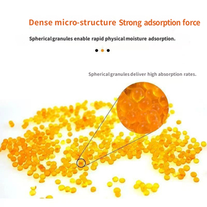 Perles de gel de silice granulaires orange, déshydratant changeant de couleur, qualité alimentaire et pharmaceutique, agent de séchage - Product Image 4