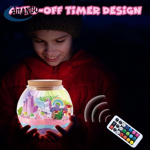 Nuovo arrivo fai da te unicorno terrario artigianato giocattolo Kit per bambini luce unicorno arti e mestieri giocattoli per regalo di compleanno - Product Image 4