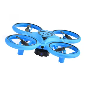 H01 UFO طائرة بدون طيار للتحكم اليدوي RC Mini Quadcopter كاميرا إيماءة الطائرات ساعة ذكية عن بعد طائرة بدون طيار صغيرة