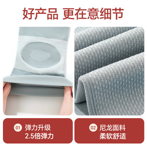 Genouillères blanc laiteux et gris, sans couture, respirantes, pour le basketball, protection universelle unisexe JBDX-001 - Product Image 5