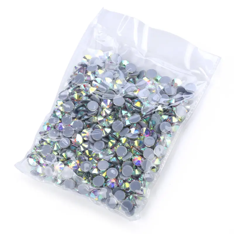 Pujiang Crystal Ab Ss3-ss50 — nouveau, fixe à chaud, transparent, tissu à coudre, Strass diamant, pierres DMC