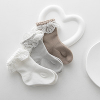 Collants / Bas en coton pour bébé de 3 ans, tricotés, respirants, épais, décontractés, motif Princesse Mignonne, collection Automne