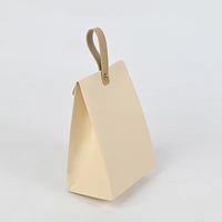 Boîtes cadeaux en carton ivoire personnalisables, logo personnalisé disponible, emballage plié, souvenirs de mariage, boîtes pour petites entreprises