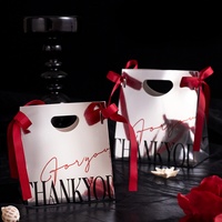 Boîte à dragées de mariage européenne de luxe, créative, Instagramable, unique, avec ruban décoratif, cadeau portable