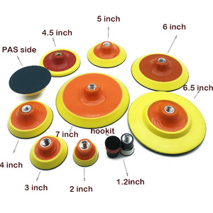 Nhà máy điện Sander ủng hộ Pad thay thế móc và vòng lặp sao lưu tấm 5/8 "M10 M14 M16 chủ đề cho ROTARY Máy đánh bóng - Product Image 1