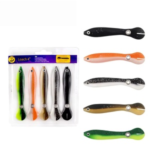 5 couleurs leurre <span class=keywords><strong>de</strong></span> pêche souple ensemble d'appâts artificiels Loach Gel <span class=keywords><strong>de</strong></span> silice appât Options <span class=keywords><strong>de</strong></span> couleur Rock Golden Ocean Beach - Product Image 2