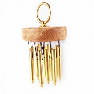 Wholesale Handheld Metal <b>Chime</b> Bar Wooden Top <b>Wind</b> <b>Chime</b> For Yoga Spa Sound Healing Meditation - Product Image 1