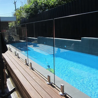 Système de garde-corps en verre moderne en acier inoxydable Clôture de piscine extérieure pour balcon Escalier Villa Maison