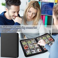 Classeur à fermeture éclair personnalisé avec logo pour cartes de collection de jeux, sportifs et TCG, avec 50 pochettes amovibles, Top Loader 4 ou 9 poches