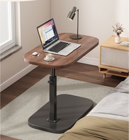 Table de canapé pliable et réglable en hauteur, table centrale portable pour dortoir, salon, usage domestique et de loisirs, table d'appoint de chevet