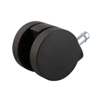 Roulettes de chaise de bureau pivotantes en nylon de 50 mm, tige réglable de 10*22 mm, charge de 40 kg, roues silencieuses, norme BIFMA pour meubles de salle à manger