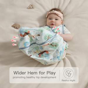 Детский спальный мешок Xl Размер 6-12 месяцев Премиум хлопок 2-сторонний дышащий спальный мешок на молнии спальный мешок для младенцев - Product Image 6