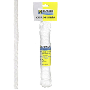 Corda Intrecciata in Plastica Bianca (Filo da 10m) - Product Image 1