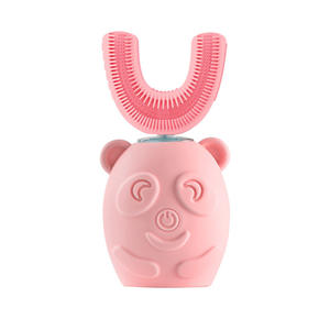 Cepillo de Dientes Sónico Inteligente LM para Niños, Recargable por USB, de Silicona, en Forma de U, 360 Grados, Modelo LM25055 - Product Image 1