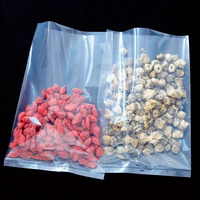 Sac en plastique PP transparent et résistant avec soufflet latéral, modèle personnalisé MM-001, conçu pour l'utilisation en supermarché, protection, stockage, manipulation sécurisée