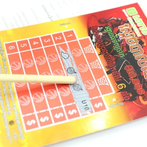 Tùy Chỉnh Cờ Bạc Scratch Xổ Số Vé Biến Scratch Off Thẻ Và Scratch Win Thẻ - Product Image 2