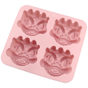 Baking 4 Hole Tradition Lion Shape <b>Silicone</b> Resin Mold Hand Make Soap Candle Mold Reused Diy Bake <b>Tool</b> Cake Soap Resin Diy Candy - Product Image 6