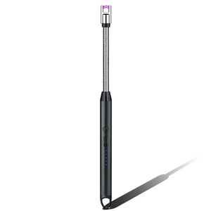 Điện nhẹ hơn màu đen giá rẻ kim loại điện Flint thuốc lá Bếp Bộ phận cổ điển thăng hoa trống ưa thích USB có thu phí nhẹ hơn - Product Image 2