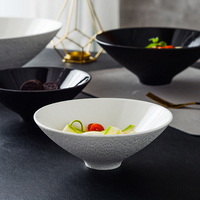 Personnalisé imprimé en gros en céramique porcelaine 7 pouces poterie bol de service restaurant japonais ramen bol de nouilles