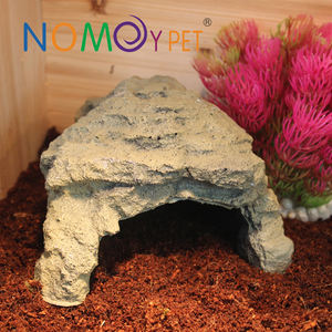 NOMOYPET prix d'usine résine Reptile cache abri grotte pour terrarium paysage - Product Image 5