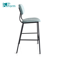 Cadre en métal fixe cuisine nordique Sillas Para Barra Design moderne tabouret de bar café chaises hautes pour la maison cuisine bureau Bar Table