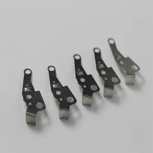 Peça de metal de aço inoxidável de alta qualidade para contato com peças de aço inoxidável, peças de estampagem e alongamento, mola de placa de contato