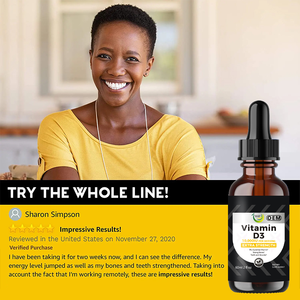 Gotas de Vitamina D3 de Origen Vegetal Puro Promueven la Absorción de Calcio Protegen los Huesos y los Dientes Refuerzan el Sistema Inmunitario Mejoran el Estado de Ánimo Sin Fragancia - Product Image 4