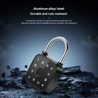 Cadenas intelligent à empreinte digitale OEM personnalisé avec LOGO, en alliage d'aluminium chromé, étanche IP65, contrôle à distance via l'application Tuya, vente en gros