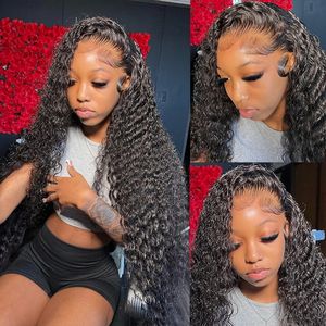 13x6水波雷米人印度假发无胶瑞士蕾丝前假发预拔宽松深卷全高清蕾丝假发 - Product Image 4