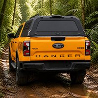 Penutup Bak Truk Ford Ranger/Everest Baja Mangan Khusus Tanpa Kaca Tanpa Pemasangan Bor Jendela Geser Dua Sisi