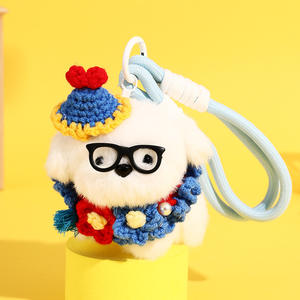 2026 Best verkochte op maat gemaakte knuffeldier sleutelhanger coole kleine beer voor koppels, schattig rugzak hangertje accessoire voor kinderen - Product Image 3