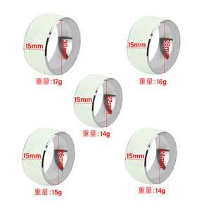 RVS Lichtgevende <span class=keywords><strong>Lock</strong></span> <span class=keywords><strong>Ring</strong></span>, Metalen Penisring Adult Sex Toy Lichtgevende <span class=keywords><strong>Ring</strong></span> - Product Image 2