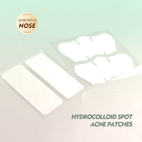 OEM bio bouton hydrocolloïde soins de la peau patchs ronds invisibles imperfections autocollants nez points noirs acné dissolvant