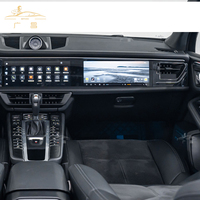 Lecteur multimédia de voiture à double écran tactile stéréo Android 13 64 Go USB WiFi+4G CarPlay Montage sur tableau de bord Macan 2014-2023 1 an