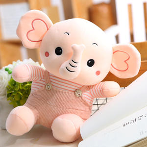 Llavero <span class=keywords><strong>de</strong></span> Peluche <span class=keywords><strong>de</strong></span> Animales <span class=keywords><strong>de</strong></span> Peluche, Ojos Grandes, Orejas Grandes, Lindo, 100% Algodón, Venta Caliente, Dibujos Animados, Negro, Tamaño Real, Bebé, Animales Esponjosos, Elefante - Product Image 2