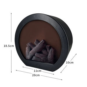 Decoración de <span class=keywords><strong>chimenea</strong></span> redonda que funciona con pilas, <span class=keywords><strong>LED</strong></span> de carga USB, linterna <span class=keywords><strong>LED</strong></span>, <span class=keywords><strong>chimenea</strong></span> 3D, <span class=keywords><strong>chimenea</strong></span> de llama <span class=keywords><strong>LED</strong></span> para adorno de escritorio - Product Image 2