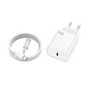 20W PD nhanh chóng sạc USB-C tường sạc adapter với 1m Cáp cho <span class=keywords><strong>iPhone</strong></span> 15/14/13/12/11 Pro Max - Product Image 2